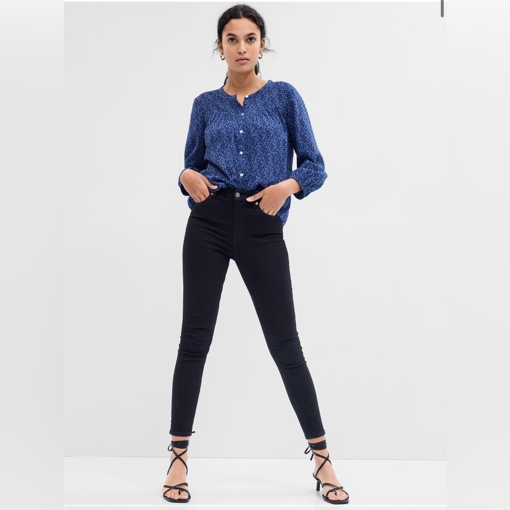 Gap High Rise Universal Legging Jeans Black